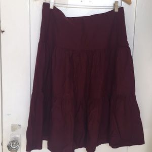 Cranberry Agnes B Tiered Skirt